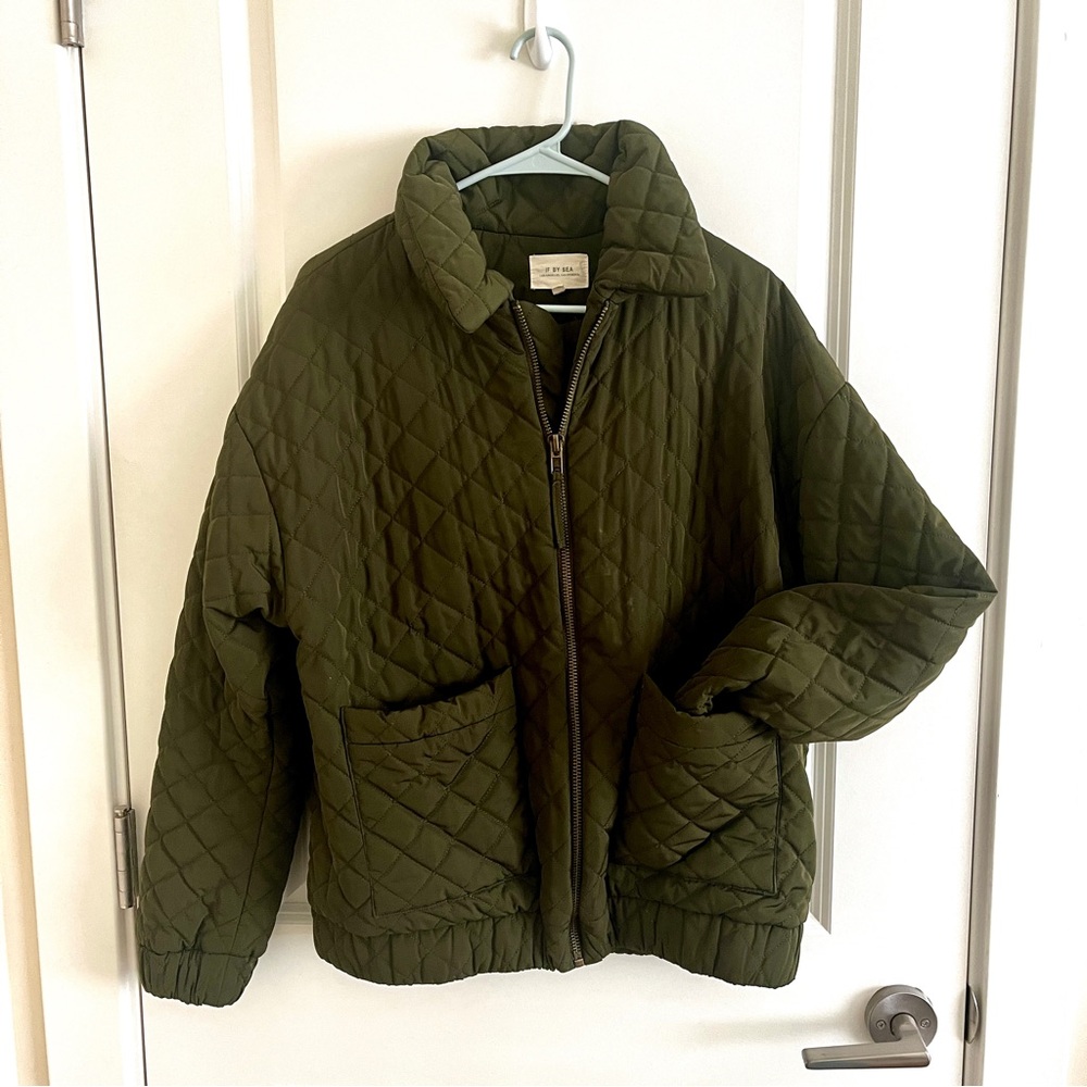 Anthropologie If By Sea Quilted Jacket